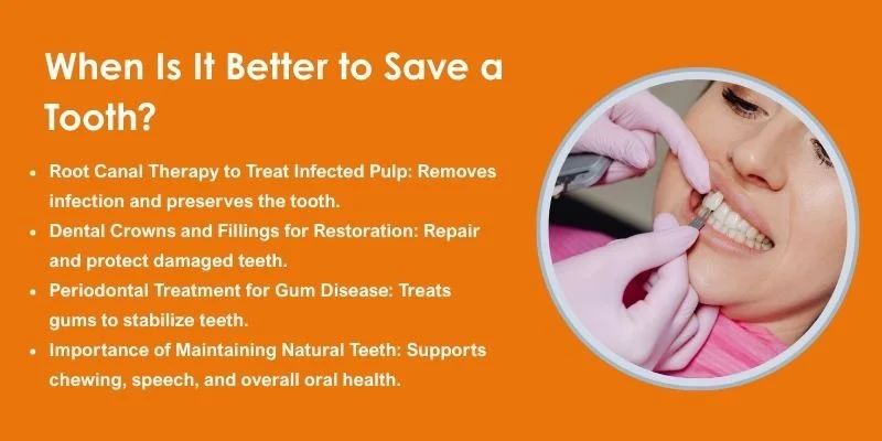 When to Choose Tooth Extraction Over Root Canal